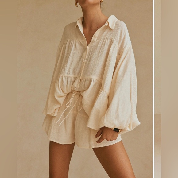 Sabo Skirt Tops - Sabo Huxley Top Cream XXS